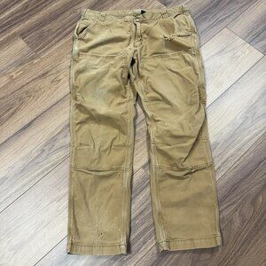 Carhart Double Knee Pants Mens 38x30 (36x29) Brown Relaxed Fit Carpenter